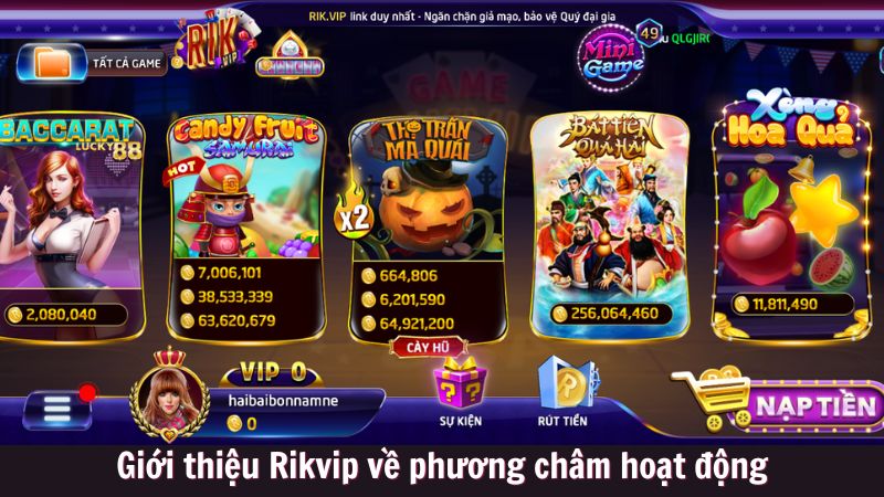 Giới thiệu Rikvip về phương châm hoạt động